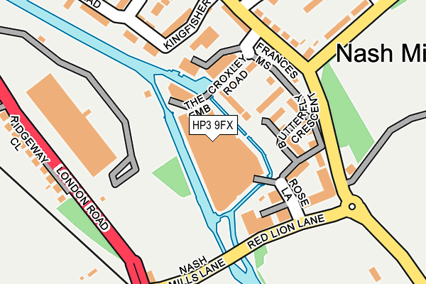 HP3 9FX map - OS OpenMap – Local (Ordnance Survey)