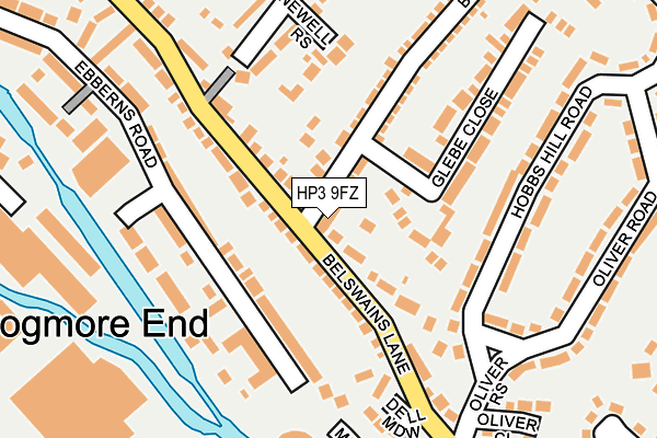 HP3 9FZ map - OS OpenMap – Local (Ordnance Survey)