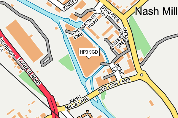 HP3 9GD map - OS OpenMap – Local (Ordnance Survey)