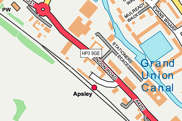 HP3 9GE map - OS OpenMap – Local (Ordnance Survey)