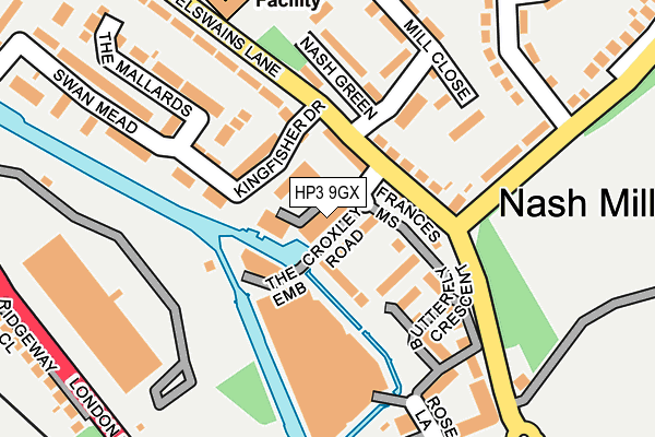 HP3 9GX map - OS OpenMap – Local (Ordnance Survey)
