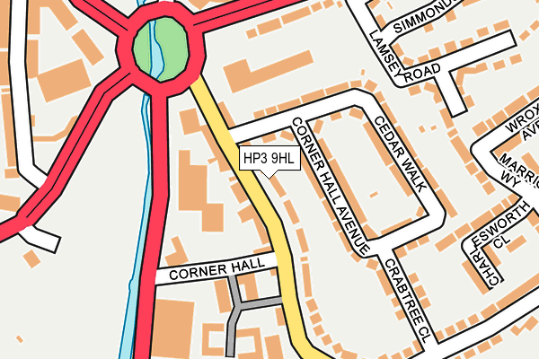 HP3 9HL map - OS OpenMap – Local (Ordnance Survey)