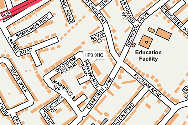 HP3 9HQ map - OS OpenMap – Local (Ordnance Survey)
