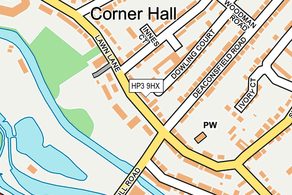 HP3 9HX map - OS OpenMap – Local (Ordnance Survey)
