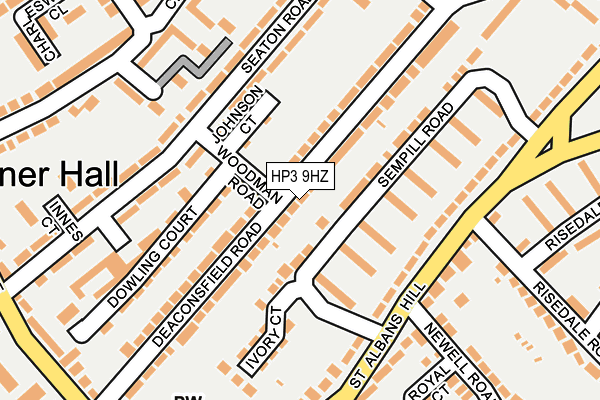 HP3 9HZ map - OS OpenMap – Local (Ordnance Survey)