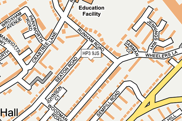 HP3 9JS map - OS OpenMap – Local (Ordnance Survey)