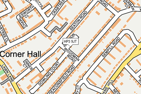 HP3 9JT map - OS OpenMap – Local (Ordnance Survey)
