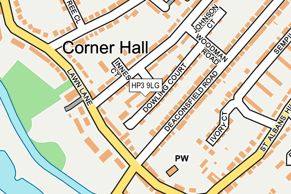 HP3 9LG map - OS OpenMap – Local (Ordnance Survey)