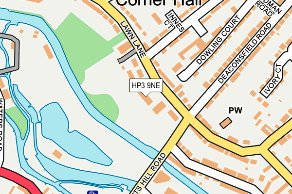 HP3 9NE map - OS OpenMap – Local (Ordnance Survey)