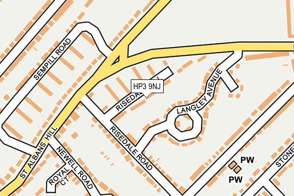 HP3 9NJ map - OS OpenMap – Local (Ordnance Survey)