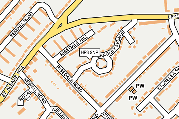 HP3 9NP map - OS OpenMap – Local (Ordnance Survey)