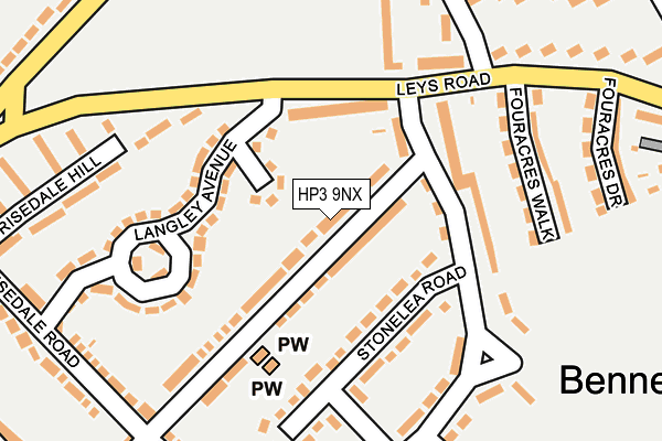 HP3 9NX map - OS OpenMap – Local (Ordnance Survey)