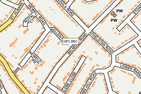 HP3 9NY map - OS OpenMap – Local (Ordnance Survey)