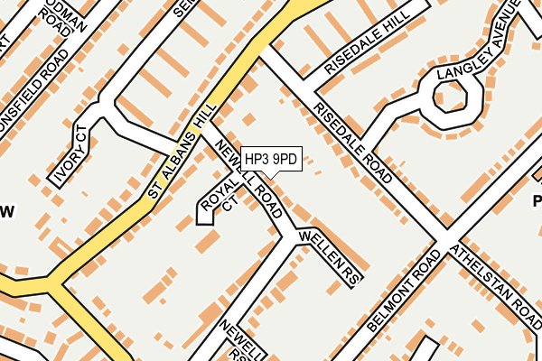 HP3 9PD map - OS OpenMap – Local (Ordnance Survey)