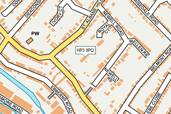 HP3 9PQ map - OS OpenMap – Local (Ordnance Survey)