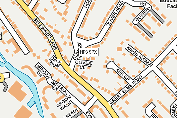 HP3 9PX map - OS OpenMap – Local (Ordnance Survey)