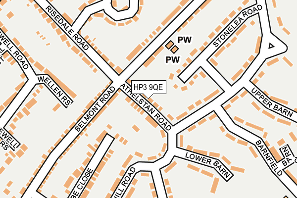 HP3 9QE map - OS OpenMap – Local (Ordnance Survey)