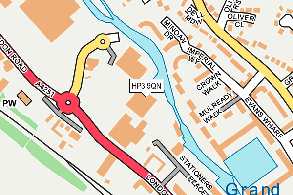 HP3 9QN map - OS OpenMap – Local (Ordnance Survey)