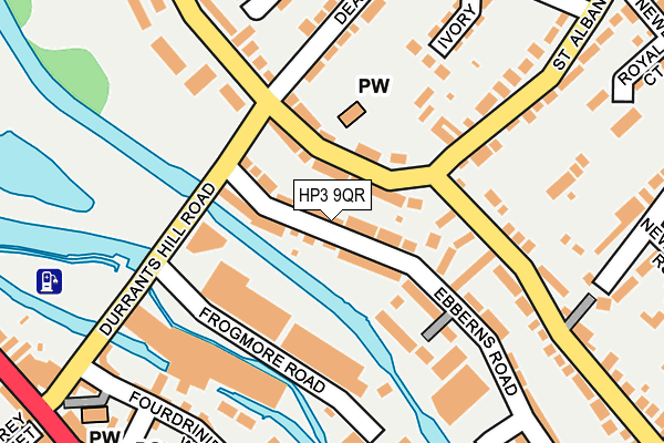 HP3 9QR map - OS OpenMap – Local (Ordnance Survey)