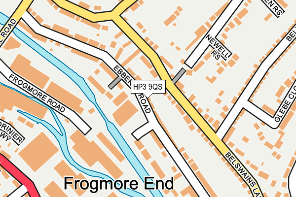 HP3 9QS map - OS OpenMap – Local (Ordnance Survey)