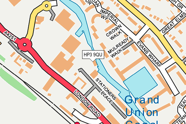 HP3 9QU map - OS OpenMap – Local (Ordnance Survey)