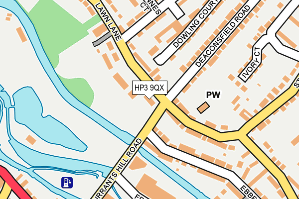 HP3 9QX map - OS OpenMap – Local (Ordnance Survey)