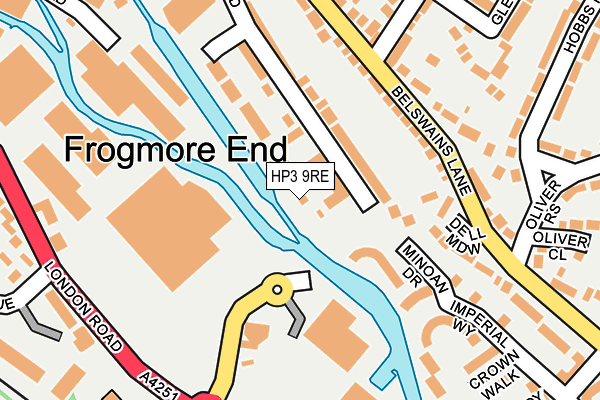 HP3 9RE map - OS OpenMap – Local (Ordnance Survey)