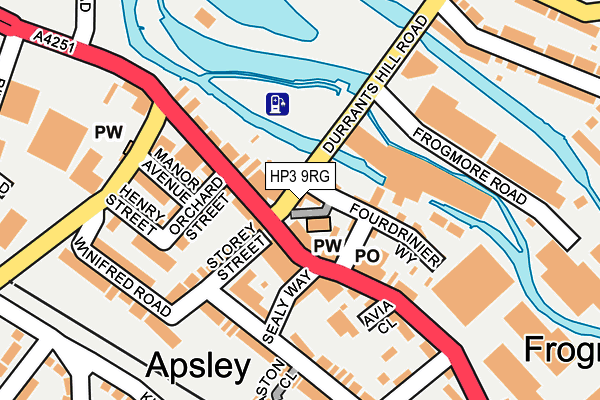 HP3 9RG map - OS OpenMap – Local (Ordnance Survey)