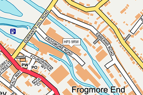 HP3 9RW map - OS OpenMap – Local (Ordnance Survey)