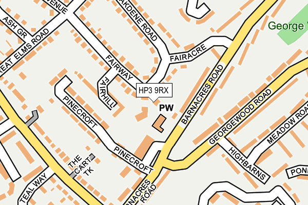 HP3 9RX map - OS OpenMap – Local (Ordnance Survey)