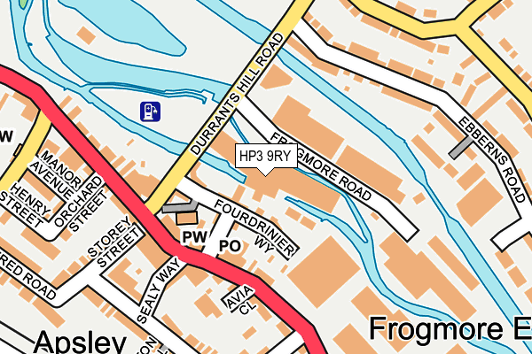 HP3 9RY map - OS OpenMap – Local (Ordnance Survey)