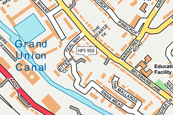 HP3 9SS map - OS OpenMap – Local (Ordnance Survey)