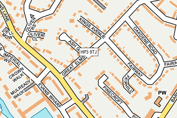 HP3 9TJ map - OS OpenMap – Local (Ordnance Survey)