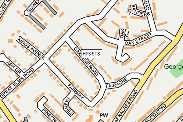 HP3 9TS map - OS OpenMap – Local (Ordnance Survey)