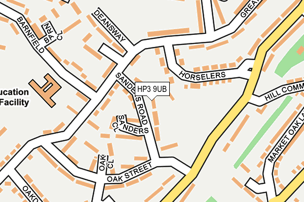 HP3 9UB map - OS OpenMap – Local (Ordnance Survey)