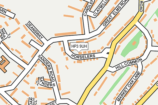 HP3 9UH map - OS OpenMap – Local (Ordnance Survey)