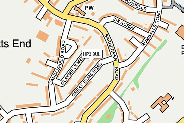 HP3 9UL map - OS OpenMap – Local (Ordnance Survey)