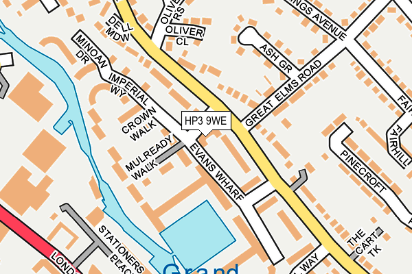 HP3 9WE map - OS OpenMap – Local (Ordnance Survey)