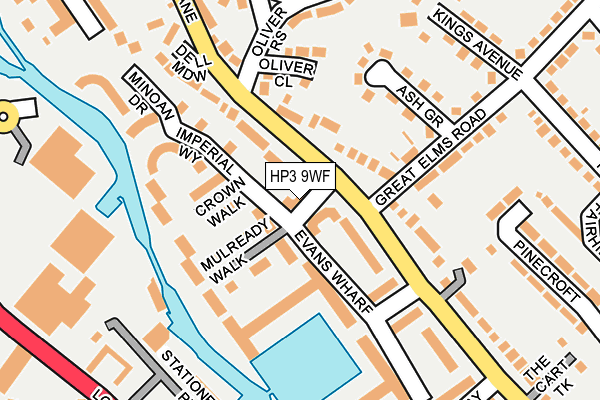 HP3 9WF map - OS OpenMap – Local (Ordnance Survey)