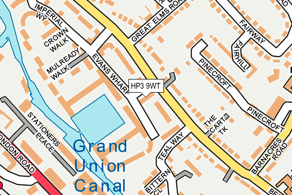 HP3 9WT map - OS OpenMap – Local (Ordnance Survey)