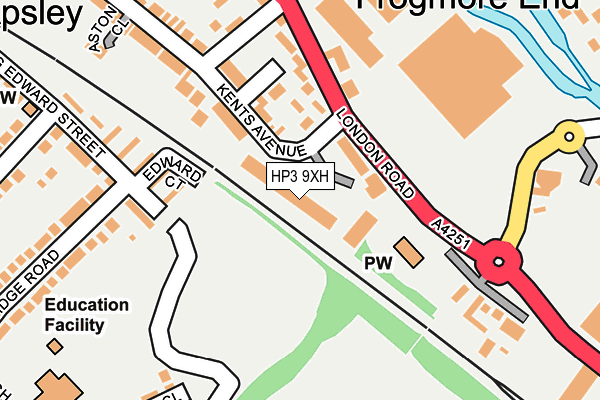HP3 9XH map - OS OpenMap – Local (Ordnance Survey)