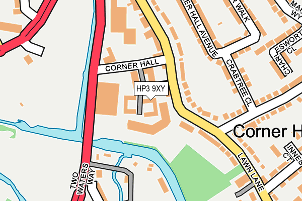HP3 9XY map - OS OpenMap – Local (Ordnance Survey)