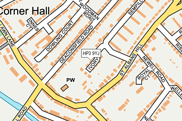 HP3 9YJ map - OS OpenMap – Local (Ordnance Survey)