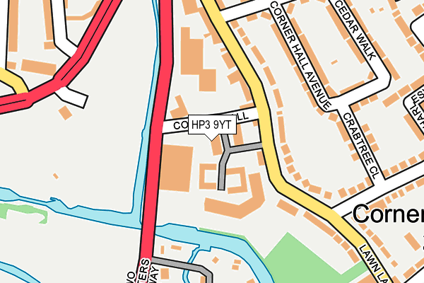 HP3 9YT map - OS OpenMap – Local (Ordnance Survey)