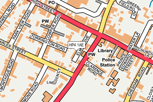 HP4 1AE map - OS OpenMap – Local (Ordnance Survey)