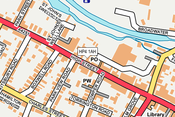HP4 1AH map - OS OpenMap – Local (Ordnance Survey)