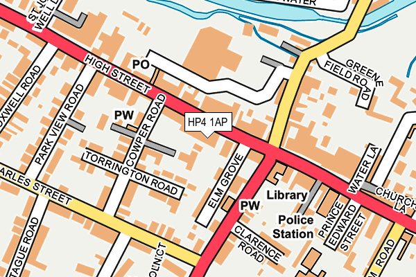 HP4 1AP map - OS OpenMap – Local (Ordnance Survey)