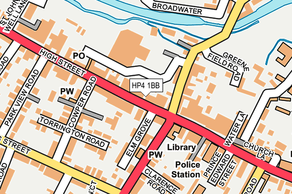 HP4 1BB map - OS OpenMap – Local (Ordnance Survey)