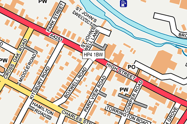 HP4 1BW map - OS OpenMap – Local (Ordnance Survey)