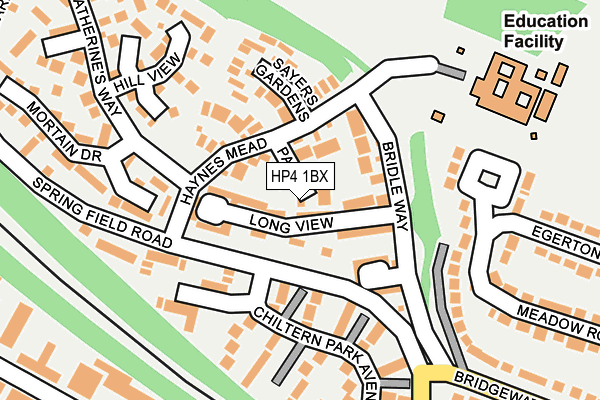 HP4 1BX map - OS OpenMap – Local (Ordnance Survey)
